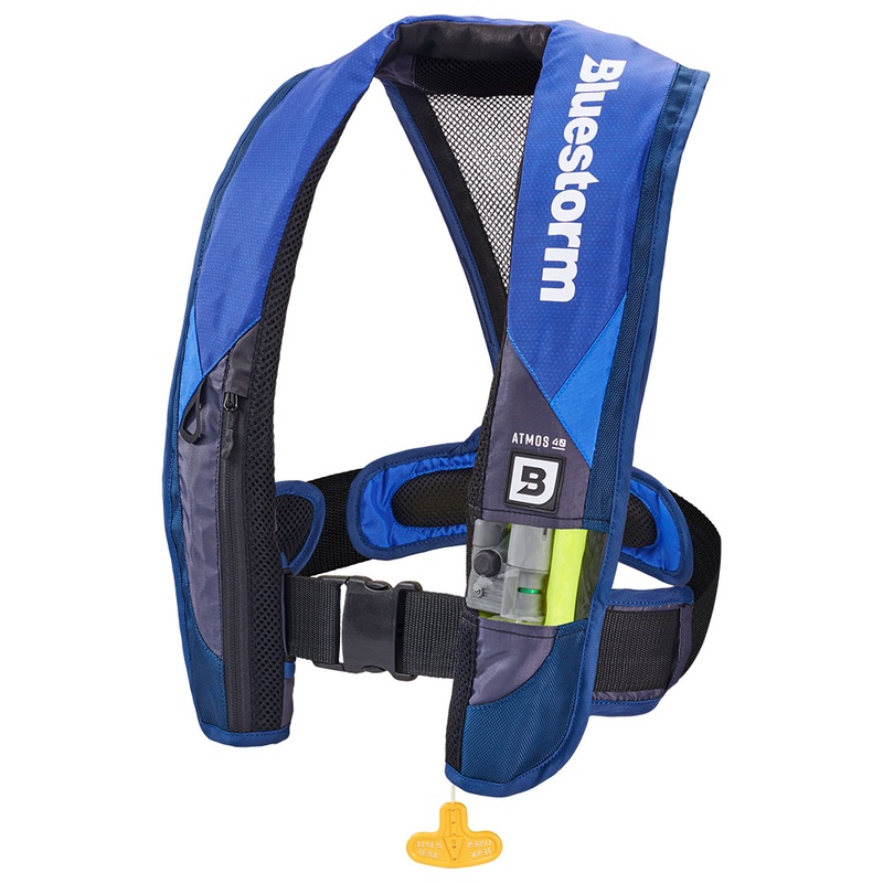 Bluestorm Atmos 40 Auto Type II Inflatable PFD  Deep Blue  Boat Box