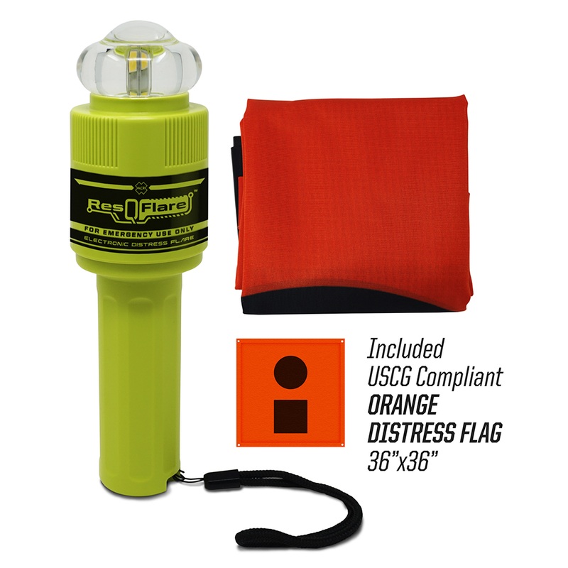 ACR ResQFlare Electronic Flare & Flag  Boat Box