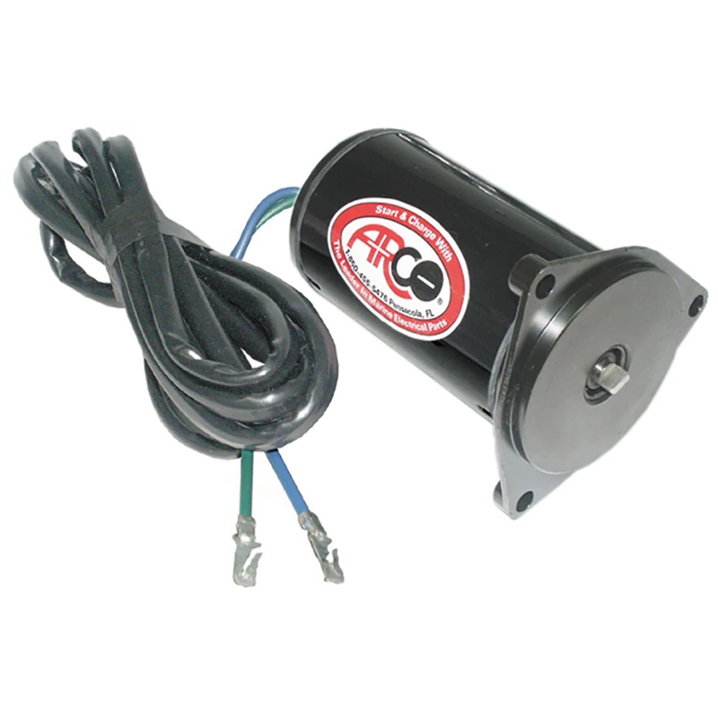 ARCO Marine Original Equipment Quality Replacement Tilt Trim Motor w/96 Leads  2 Wire, 3-Bolt Mount  Boat Box