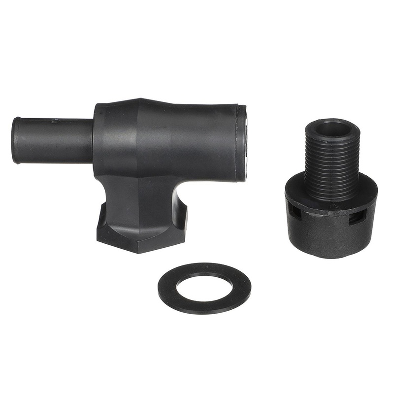 Attwood 90 P-Trap Fuel Tank Vent  Black w/Black Vent Head  Boat Box