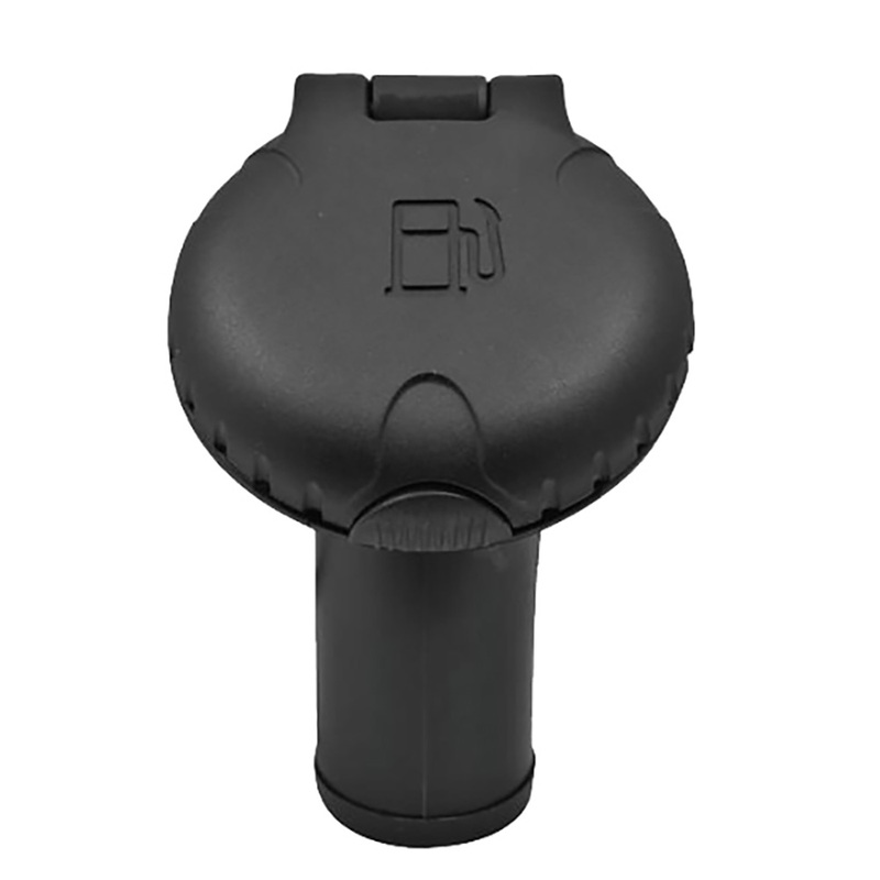 Attwood Deck Fill f/Carbon Canister System  Angled Body & Scalloped Black Plastic Cap  Boat Box