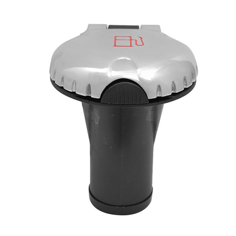 Attwood Deck Fill f/Carbon Canister System  Straight Body & Scalloped Chrome Cap  Boat Box