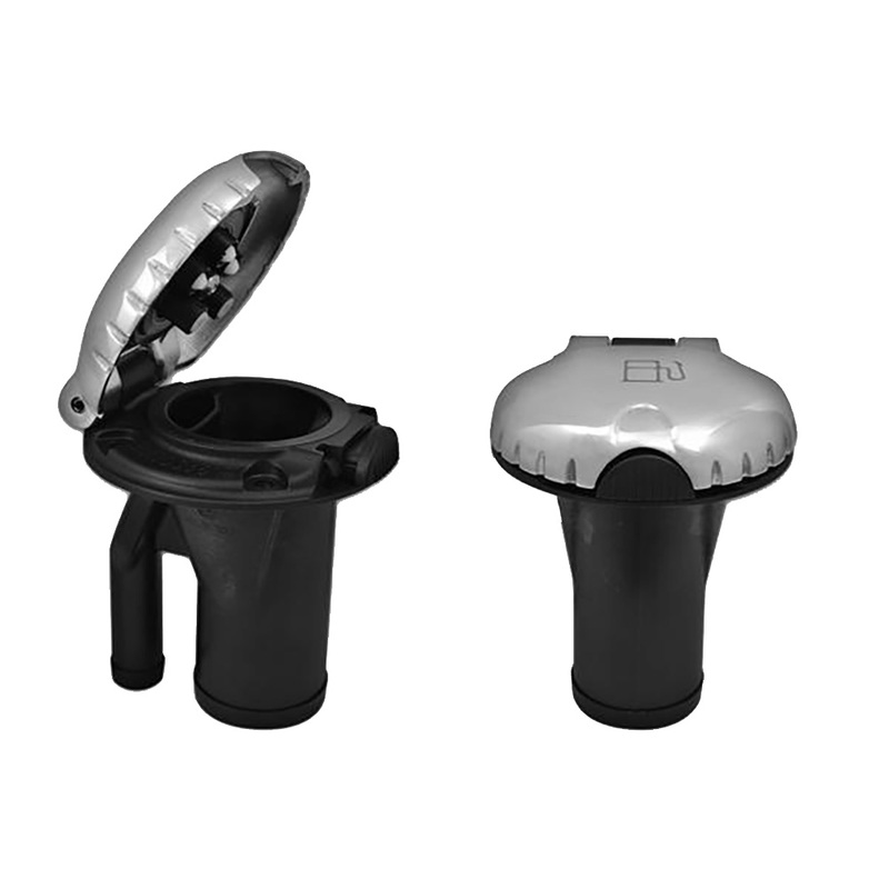 Attwood Deck Fill f/Pressure Relief Systems  Straight Body & Scalloped Stainless Steel Cap  Boat Box