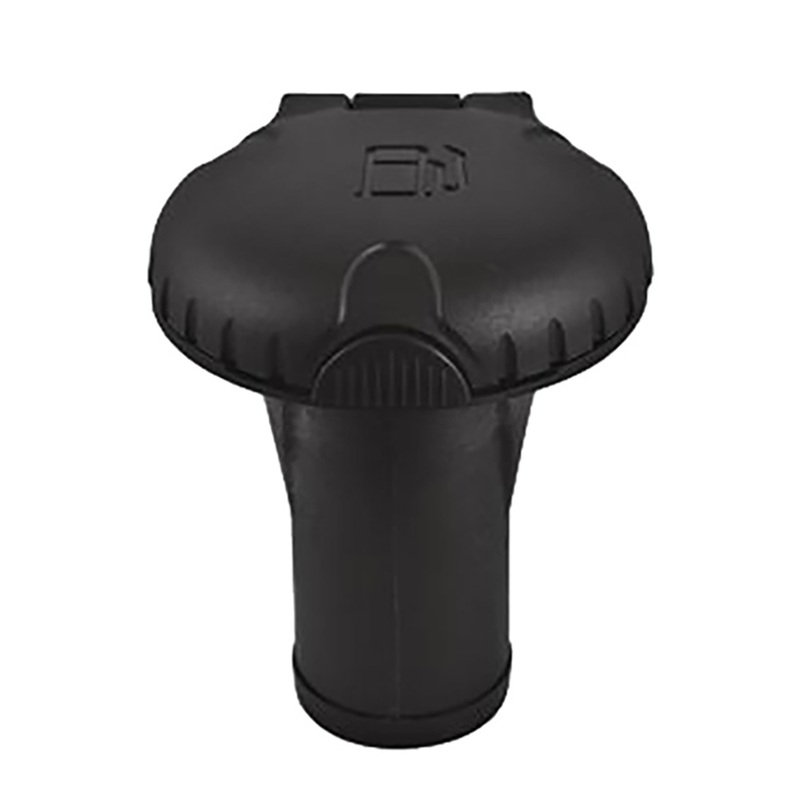 Attwood Deck Fills f/Pressure Relief Systems  Straight Body  Scalloped Black Plastic Cap  Boat Box