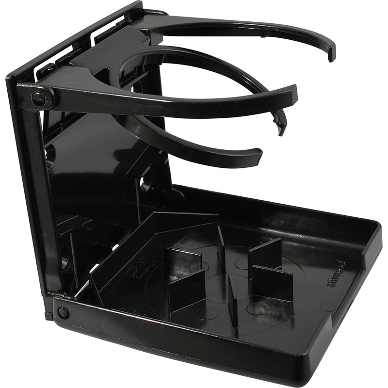Attwood Fold-Up Drink Holder  Dual Ring  Black  Boat Box