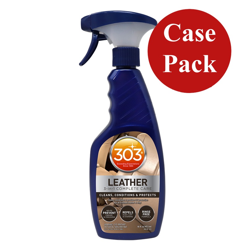 303 Automotive Leather 3-In-1 Complete Care  16oz *Case of 6*  Boat Box