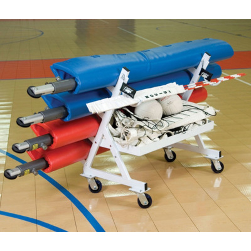 Bison Volleyball Four Post Transport Cart