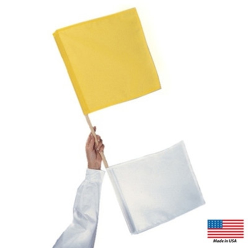 Blazer Yellow & White Umpires Flag