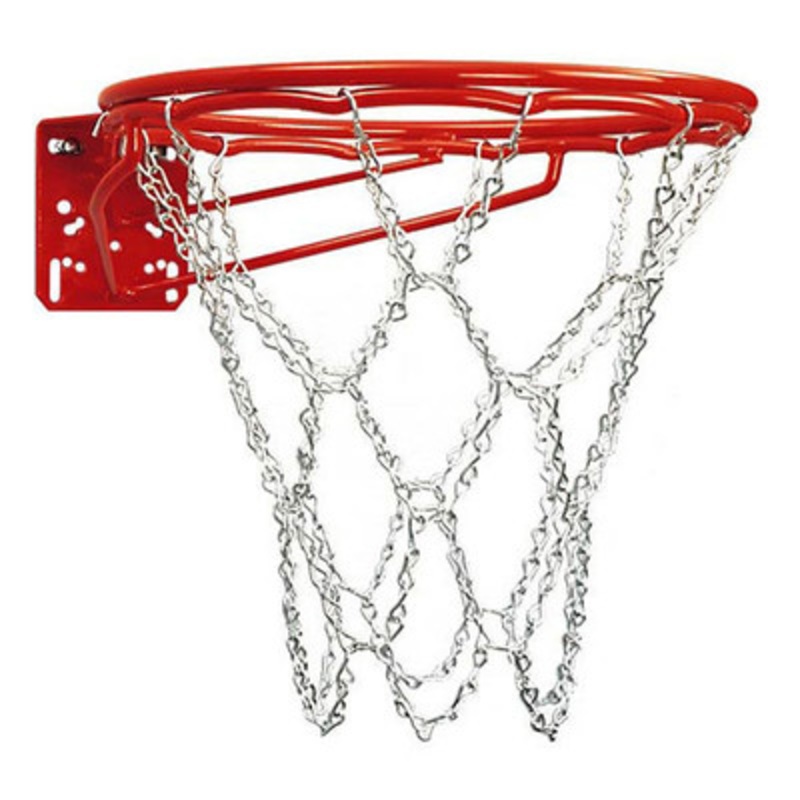 Bison Front Mount Double Rim Goal with Chain Net