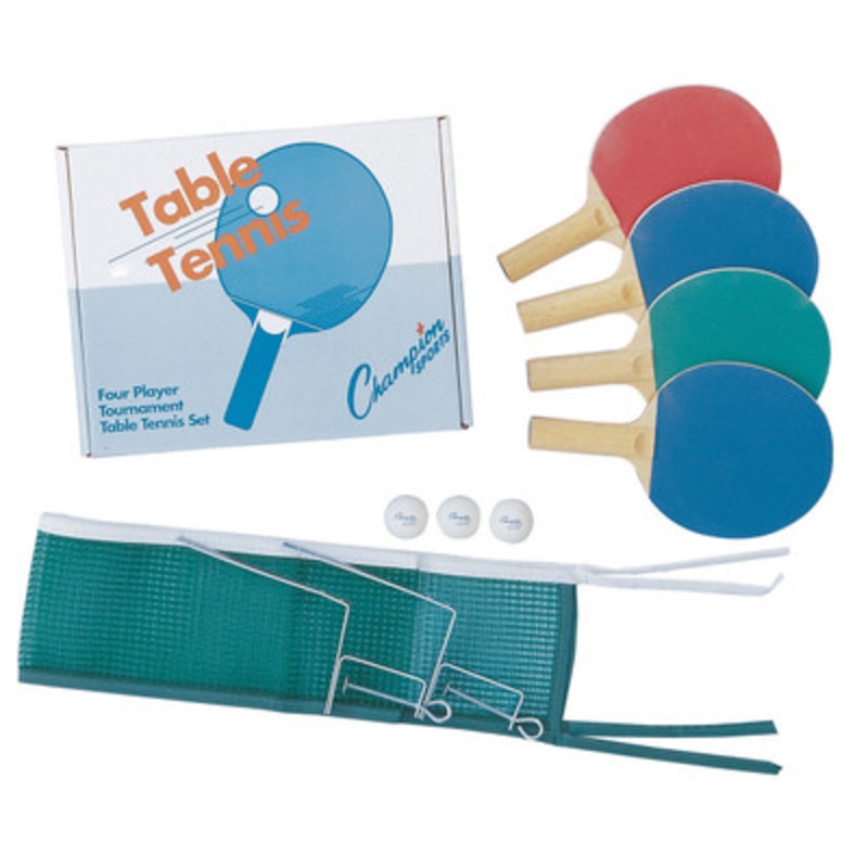Champion Sports Four Player Table Tennis Set