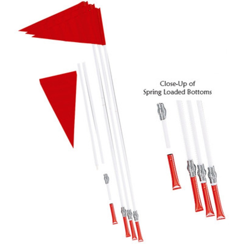 Champion Sports Spring Loaded Corner Flag Set
