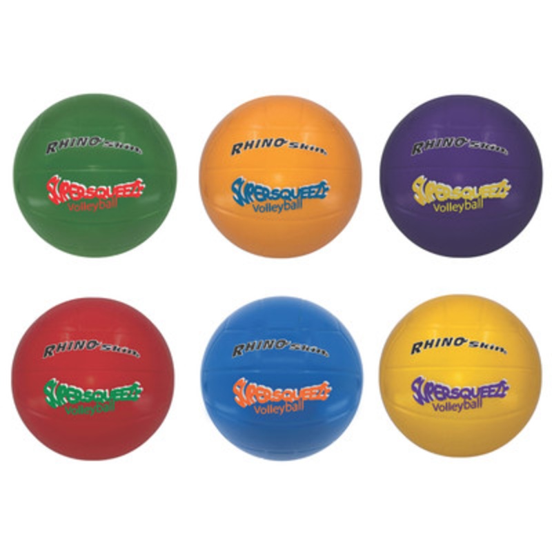 Champion Sports Super Squeeze Rainbow Volleyball Set