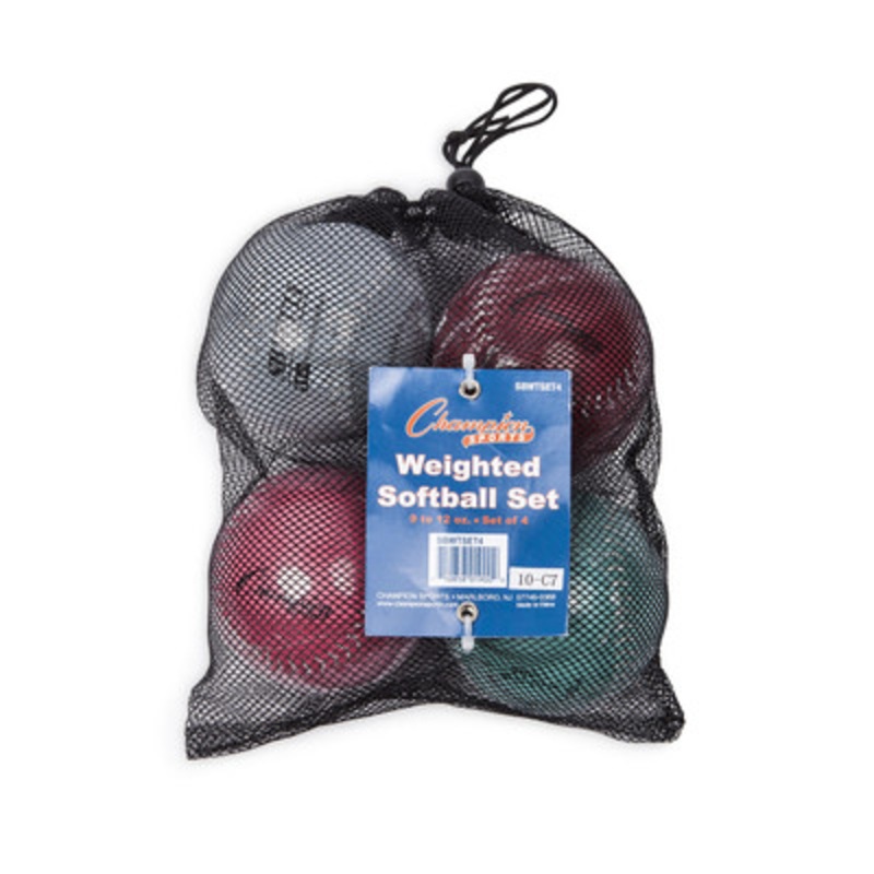 Champion Sports Weighted Training Softball Set of 4
