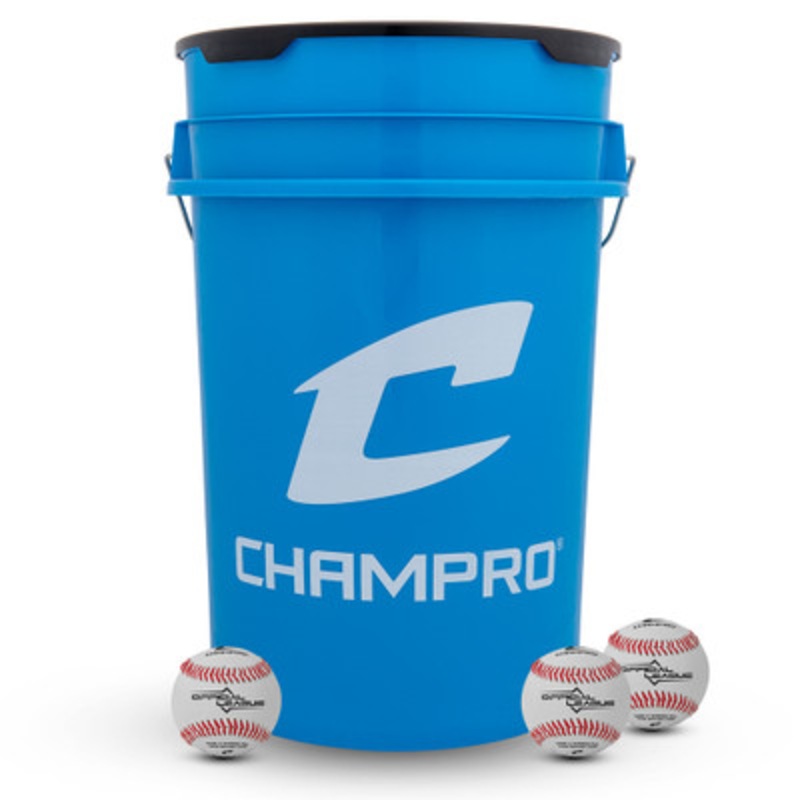 Champro 6-Gallon Bucket with 24 Official League Baseballs