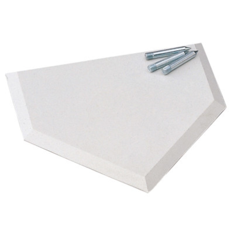 Champro Sports White Molded Rubber Home Plate – 1 Thick