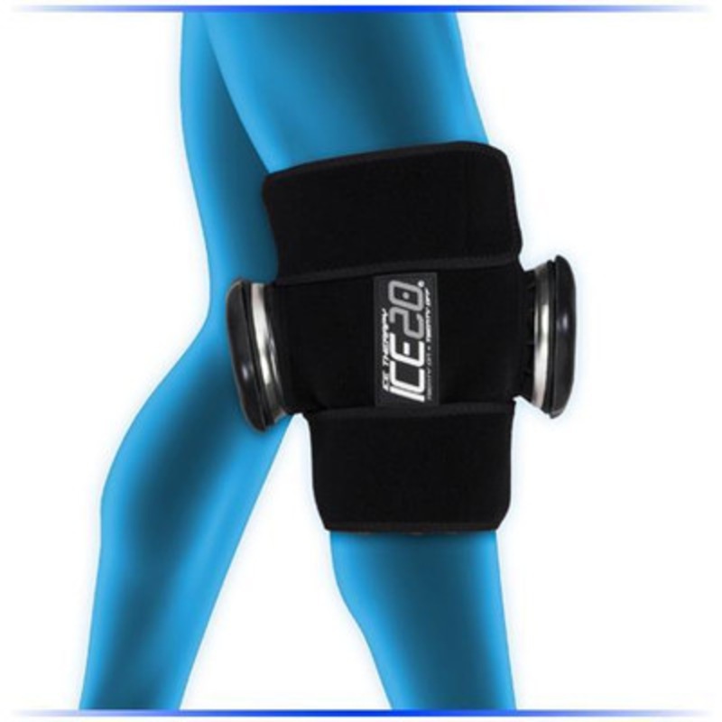 Ice20 Double Knee Compression Wrap