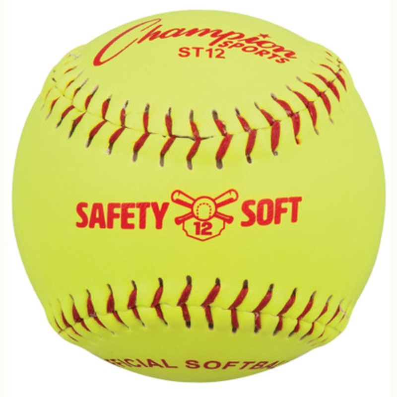 Champion Sports ST Safety Softballs – Dozen