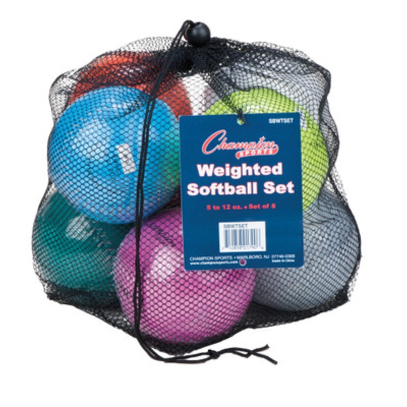 Champion Sports Weighted Training Softball Set