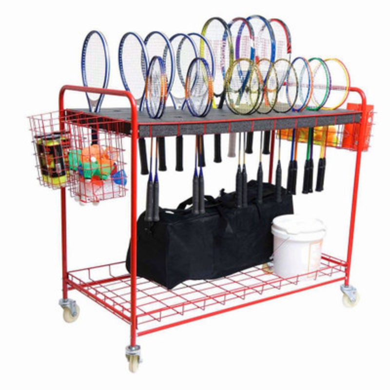 Badminton Racquet Storage Cart