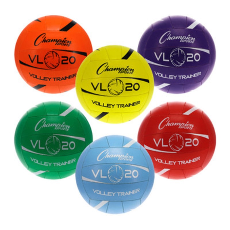 Champion Sports Rainbow Volleyball Trainer Set