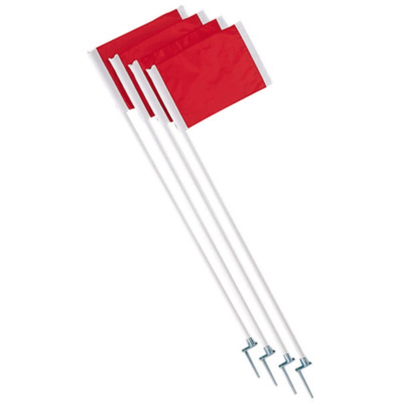 Champion Sports Soccer Corner Flag Set with Steel Pegs