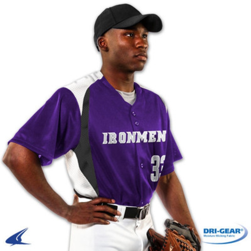 Champro Bull Pen Full-Button Baseball Jersey