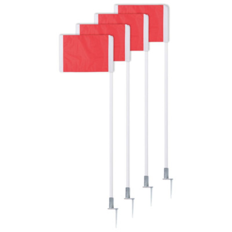 Champion Sports Pro Spring Loaded Soccer Corner Flag Set