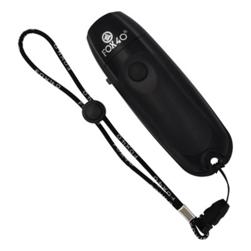 Fox 40 Three Tone Electronic Whistle – Black