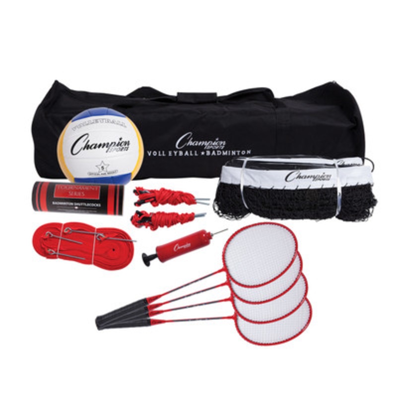 Champion Sports Deluxe Volleyball / Badminton Tournament Set