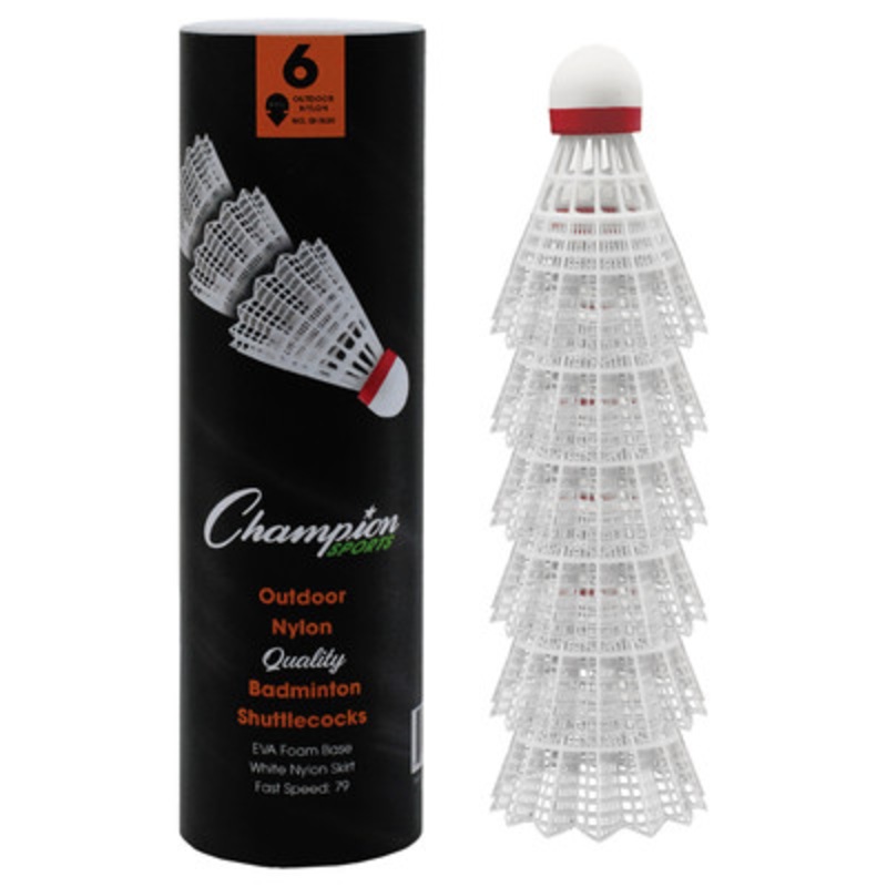 Champion Sports Nylon Badminton Shuttlecocks