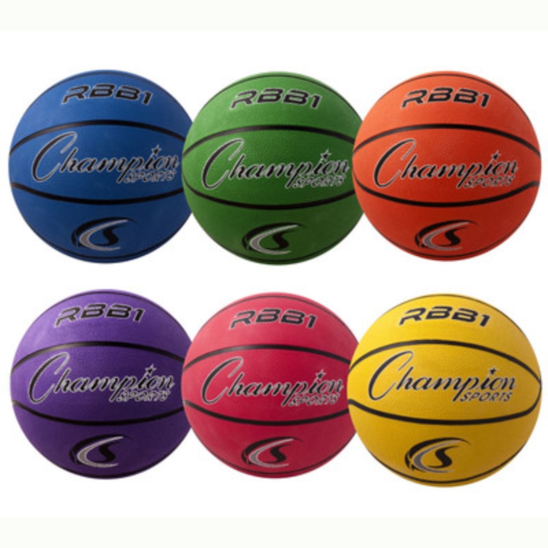 Champion Sports Rubber Basketball Sets